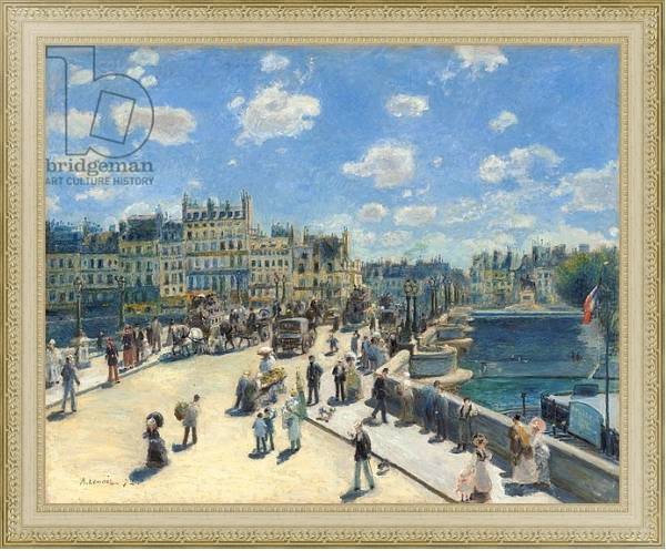 Постер Pont Neuf, Paris, 1872 с типом исполнения На холсте в раме в багетной раме 484.M48.725