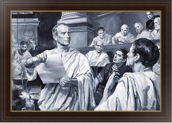 Постер Julius Caesar 3 с типом исполнения На холсте в раме в багетной раме 1.023.151