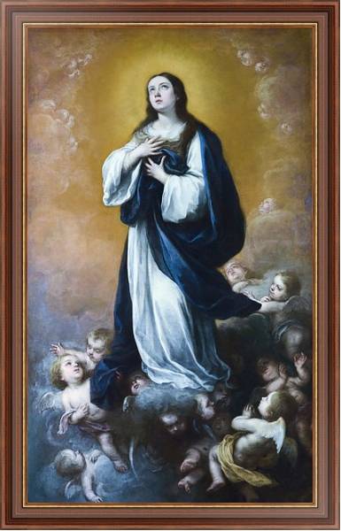Постер Концепция невинной Девы Марии с типом исполнения На холсте в раме в багетной раме 35-M719P-83