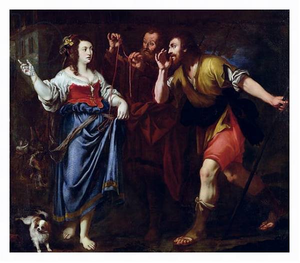 Постер Rahab and the Emissaries of Joshua с типом исполнения На холсте в раме в багетной раме 221-03