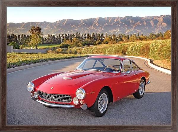 Постер Ferrari 250 GT Lusso '1962–64 дизайн Pininfarina с типом исполнения На холсте в раме в багетной раме 221-02
