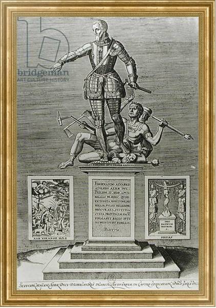 Постер Portrait Glorifying Ferdinand Alvarez of Toledo Duke of Alba с типом исполнения На холсте в раме в багетной раме NA033.1.051