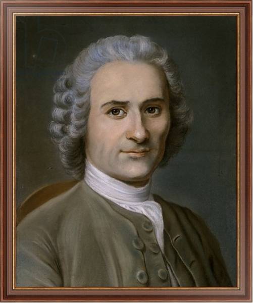Постер Portrait of a man with a powdered wig с типом исполнения На холсте в раме в багетной раме 35-M719P-83