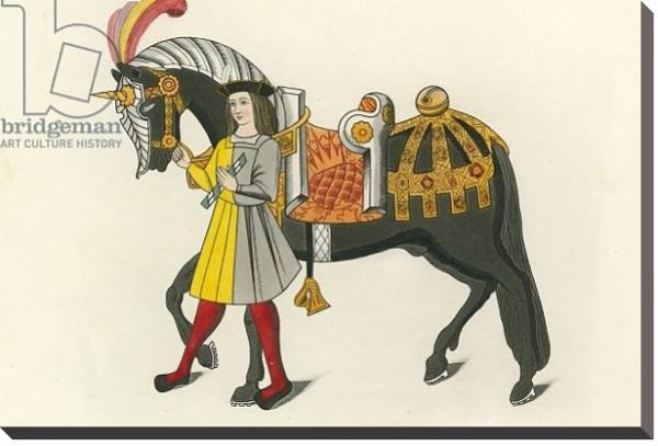 Постер Horse and Attendant, 1511 с типом исполнения На холсте без рамы