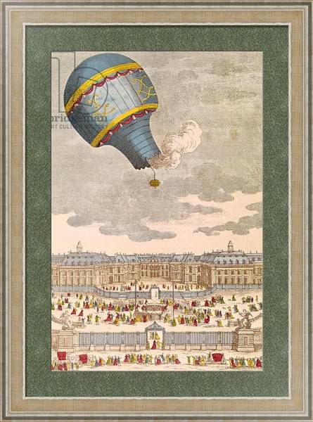 Постер The Ballooning Experiment at the Chateau de Versailles, 19th September, 1783 с типом исполнения Акварель в раме в багетной раме 485.M40.584