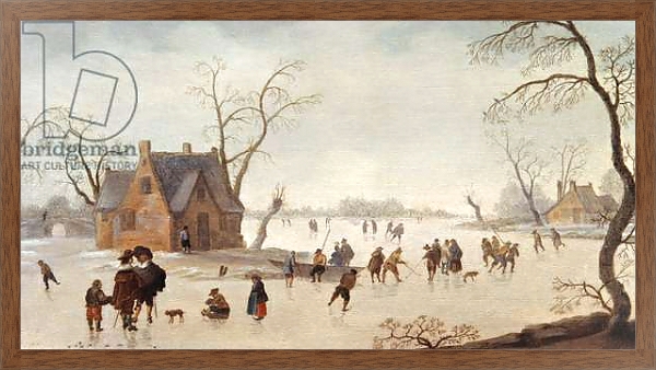Постер Winter Scene 4 с типом исполнения На холсте в раме в багетной раме 1727.4310