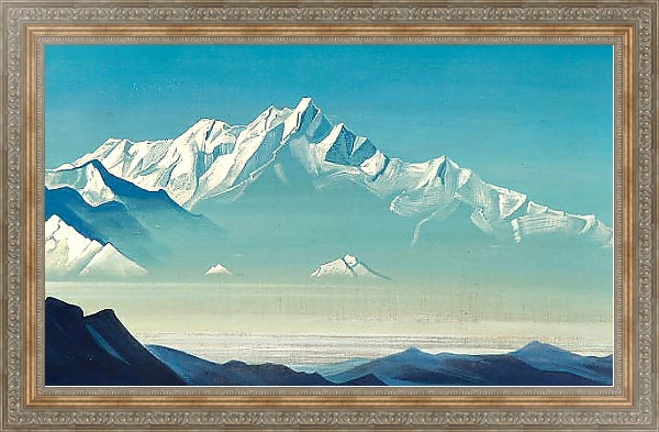 Постер Гора пяти сокровищ (Два мира). Из серии <Святые горы> с типом исполнения На холсте в раме в багетной раме 484.M48.310