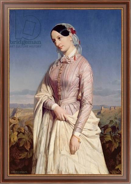 Постер Portrait of a Woman, c.1846 с типом исполнения На холсте в раме в багетной раме 35-M719P-83
