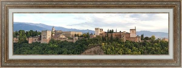 Постер Альгамбра. Гранада. Испания с типом исполнения На холсте в раме в багетной раме 595.M52.330