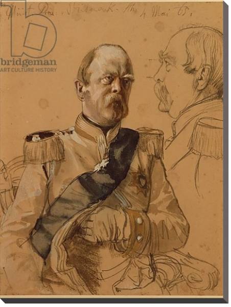 Постер Prince Otto von Bismarck, 1865 с типом исполнения На холсте без рамы