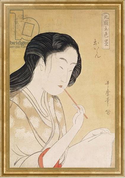 Постер Portrait of a Woman 9 с типом исполнения На холсте в раме в багетной раме NA033.1.051