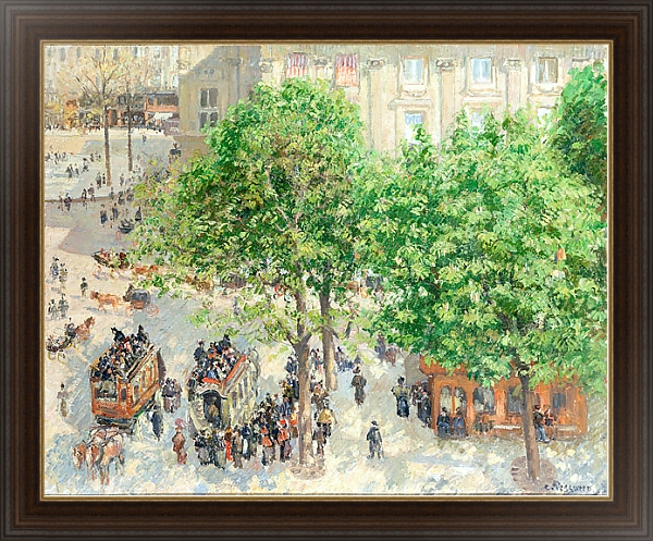 Постер Площадь Французского Театра в Париже с типом исполнения На холсте в раме в багетной раме 1.023.151