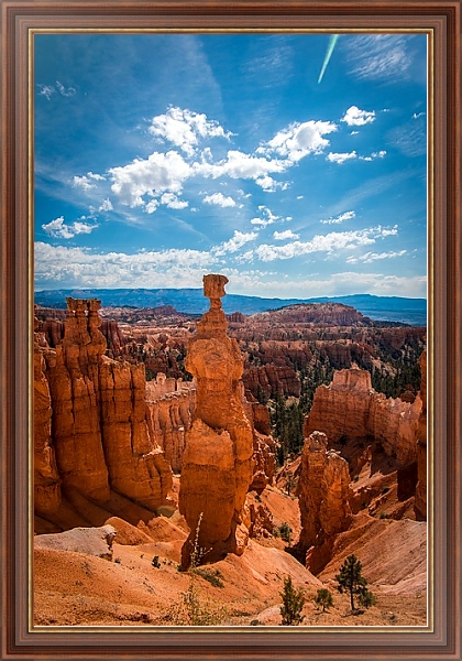 Постер Скала - молоток в каньоне с типом исполнения На холсте в раме в багетной раме 35-M719P-83