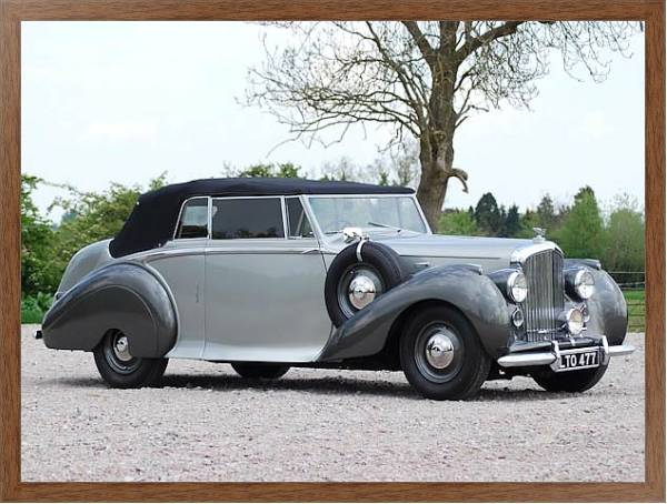 Постер Bentley Mark VI Drophead Coupe by Park Ward '1949 с типом исполнения На холсте в раме в багетной раме 1727.4310
