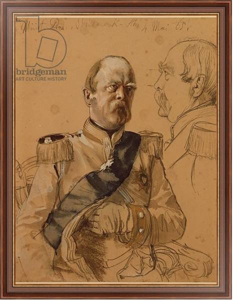 Постер Prince Otto von Bismarck, 1865 с типом исполнения На холсте в раме в багетной раме 35-M719P-83