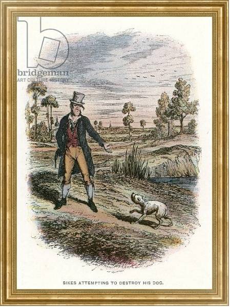 Постер Illustration for Oliver Twist с типом исполнения На холсте в раме в багетной раме NA033.1.051