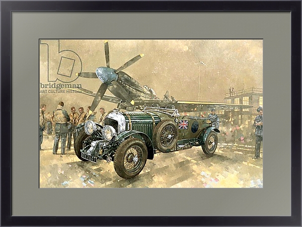 Постер Bentley and Spitfire с типом исполнения Под стеклом в багетной раме 221-01