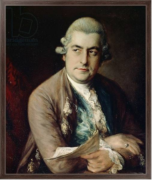 Постер Johann Christian Bach, 1776 с типом исполнения На холсте в раме в багетной раме 221-02