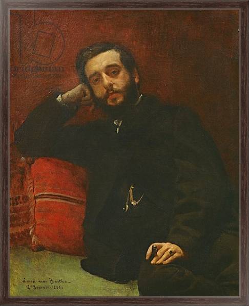 Постер Portrait of Adrien Barthe, 1866 с типом исполнения На холсте в раме в багетной раме 221-02