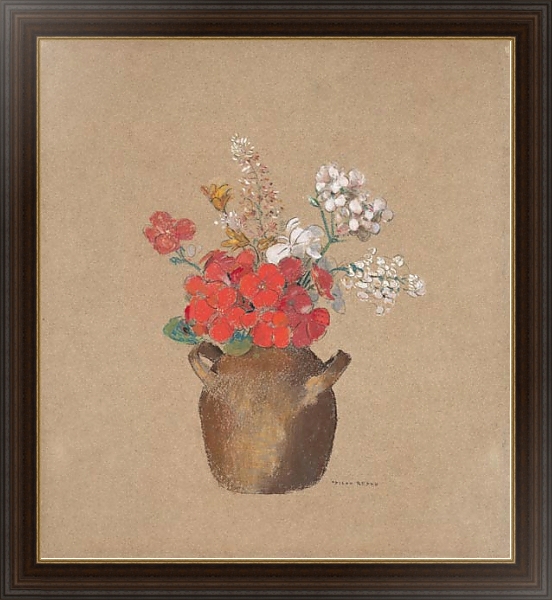 Постер Vase of Flowers 8 с типом исполнения На холсте в раме в багетной раме 1.023.151