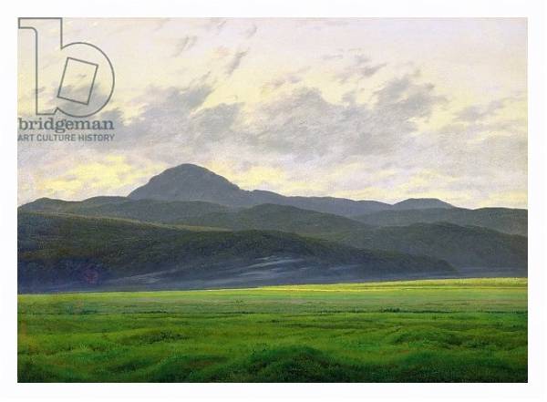 Постер Mountainous landscape с типом исполнения На холсте в раме в багетной раме 221-03
