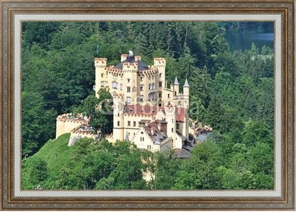 Постер Германия. Замок Хоэншвангау в южной Баварии 2 с типом исполнения На холсте в раме в багетной раме 595.M52.330