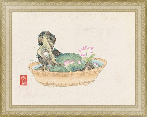 Постер Bonsai kabenzu, Pl.13 с типом исполнения Акварель в раме в багетной раме 484.M48.725