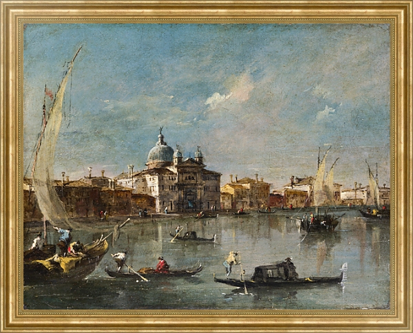 Постер Венеция - Джудекка и Зителле с типом исполнения На холсте в раме в багетной раме NA033.1.051