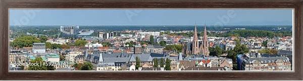 Постер Франция, Страсбург. Большая панорама с типом исполнения На холсте в раме в багетной раме 221-02