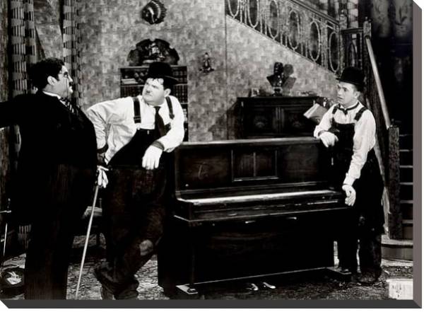 Постер Laurel & Hardy (Music Box, The) с типом исполнения На холсте без рамы