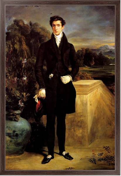 Постер Портрет барона Швитера с типом исполнения На холсте в раме в багетной раме 221-02