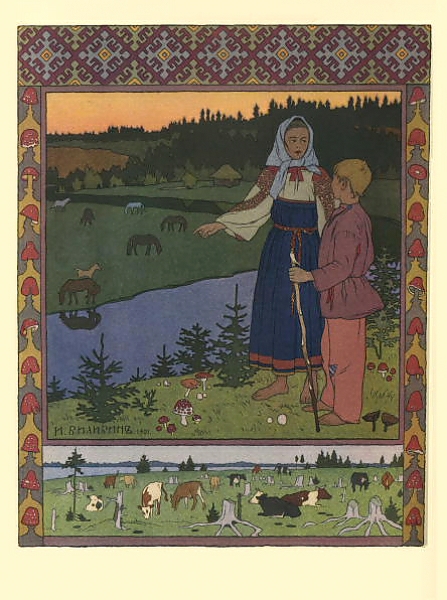 Постер Русские народные сказки 3 с типом исполнения На холсте без рамы