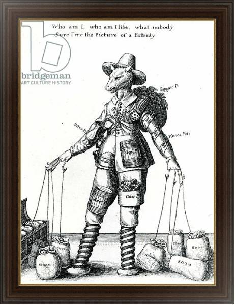 Постер Satirical Print, 1641-1650 с типом исполнения На холсте в раме в багетной раме 1.023.151