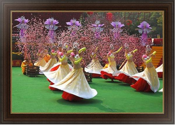 Постер Китай. Новогодний парад 2 с типом исполнения На холсте в раме в багетной раме 1.023.151