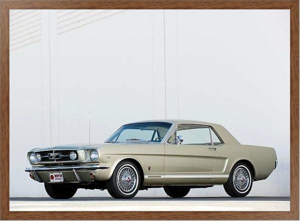 Постер Mustang GT Coupe '1965 с типом исполнения На холсте в раме в багетной раме 1727.4310