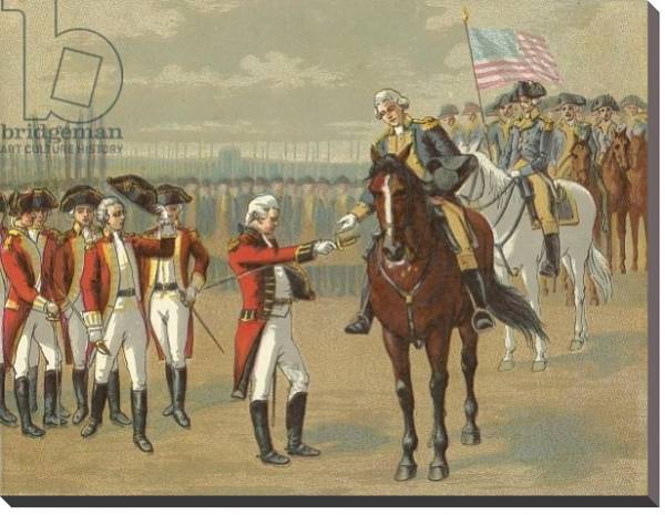 Постер The Surrender of Cornwallis с типом исполнения На холсте без рамы