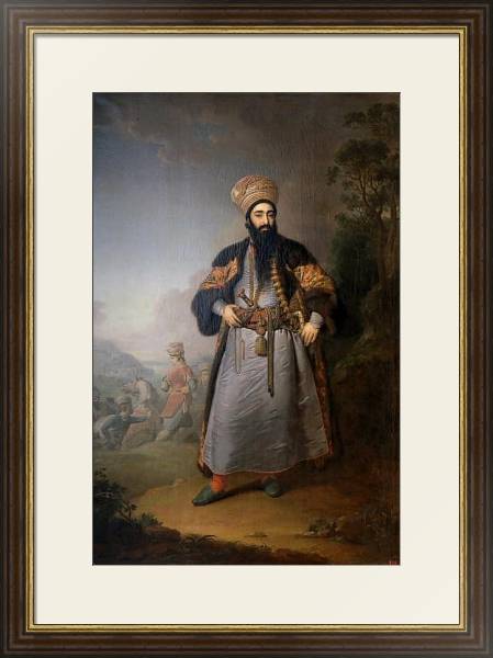 Постер Портрет Муртазы-Кули-хана с типом исполнения Под стеклом в багетной раме 1.023.036