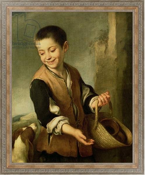 Постер Boy with a Dog, c.1650 с типом исполнения На холсте в раме в багетной раме 484.M48.310