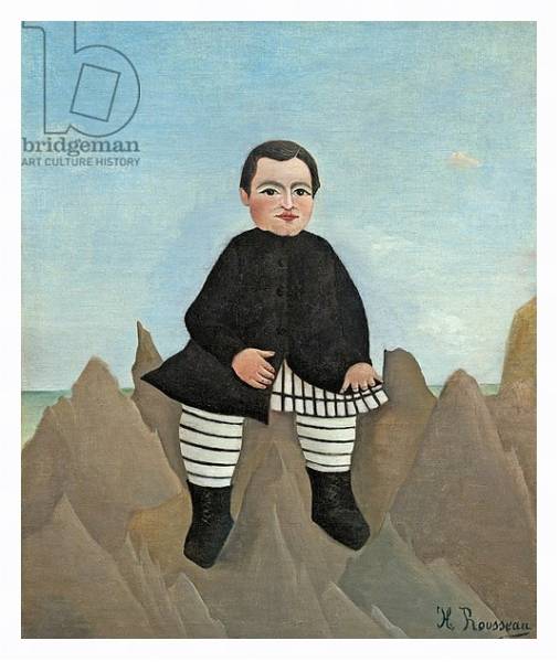 Постер Boy on the Rocks, 1895-97 с типом исполнения На холсте в раме в багетной раме 221-03