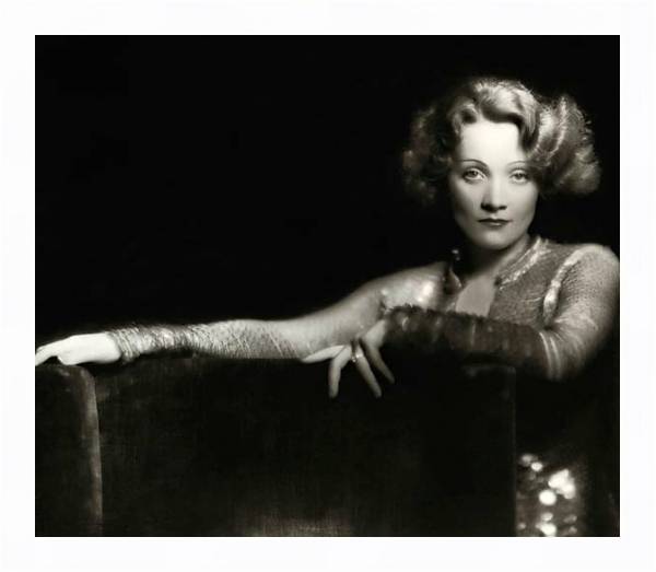 Постер Dietrich, Marlene 12 с типом исполнения На холсте в раме в багетной раме 221-03