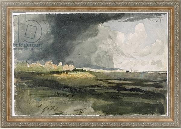 Постер At Hailsham, Sussex: A Storm Approaching, 1821 с типом исполнения На холсте в раме в багетной раме 484.M48.310