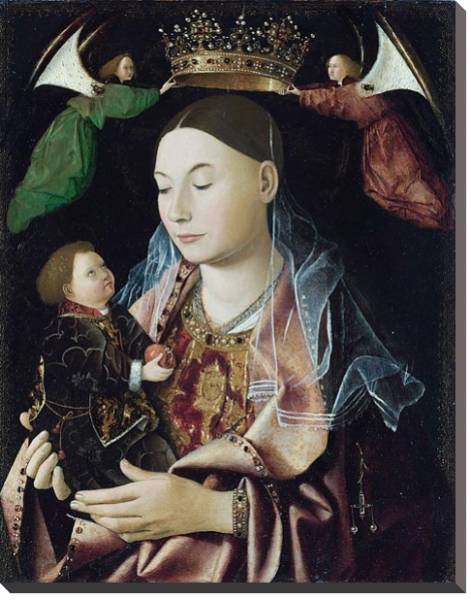 Постер Дева Мария и младенец 3 с типом исполнения На холсте без рамы