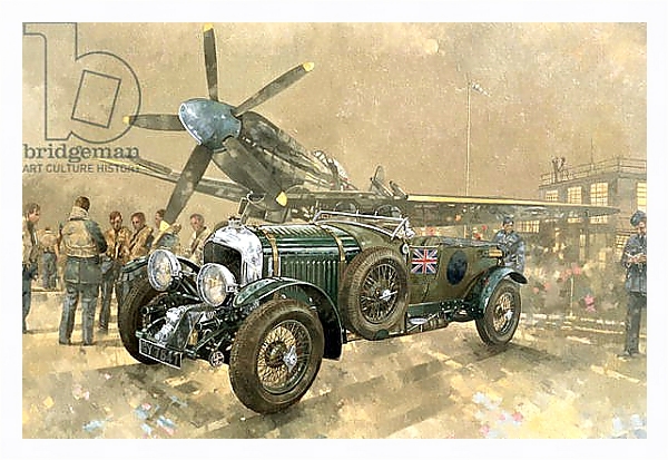 Постер Bentley and Spitfire с типом исполнения На холсте в раме в багетной раме 221-03