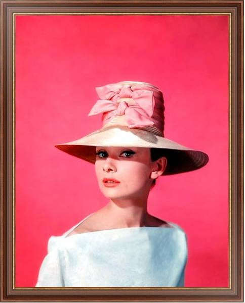 Постер Хепберн Одри 213 с типом исполнения На холсте в раме в багетной раме 35-M719P-83