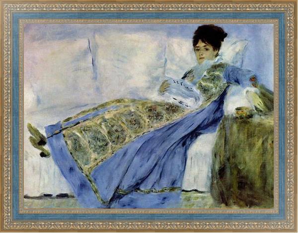 Постер Мадам Моне на диване с типом исполнения На холсте в раме в багетной раме 484.M48.685