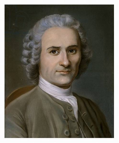 Постер Portrait of a man with a powdered wig с типом исполнения На холсте в раме в багетной раме 221-03