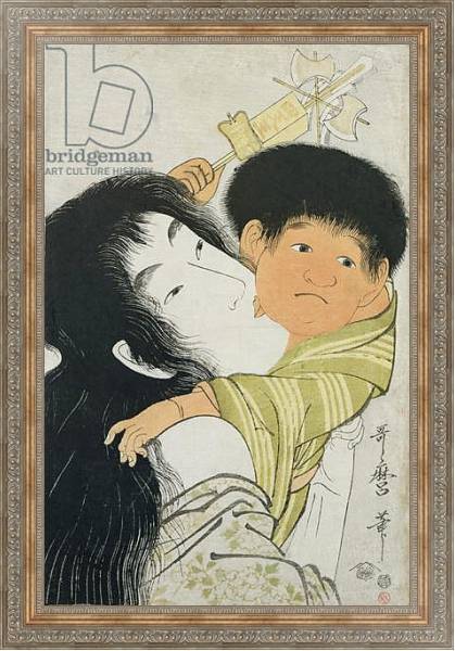 Постер Yama-Uba and Kintoki с типом исполнения На холсте в раме в багетной раме 484.M48.310