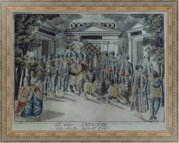 Постер Scene from 'The Magic Flute' by Wolfgang Amadeus Mozart 2 с типом исполнения На холсте в раме в багетной раме 484.M48.310