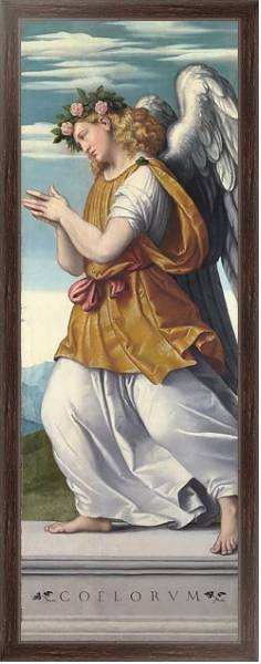 Постер Поклоняющийся ангел с типом исполнения На холсте в раме в багетной раме 221-02