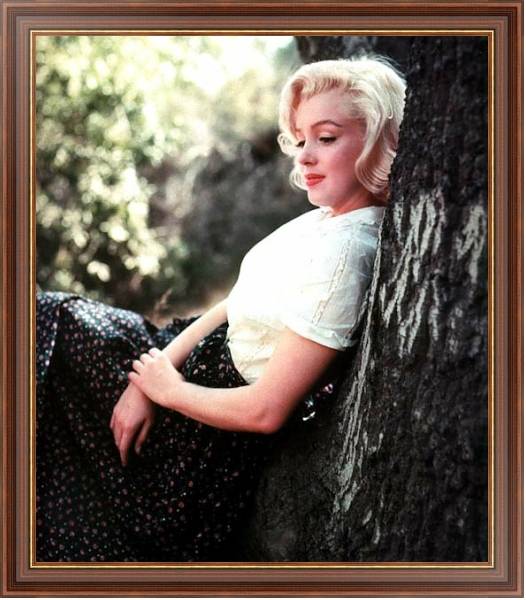 Постер Monroe, Marilyn 104 с типом исполнения На холсте в раме в багетной раме 35-M719P-83